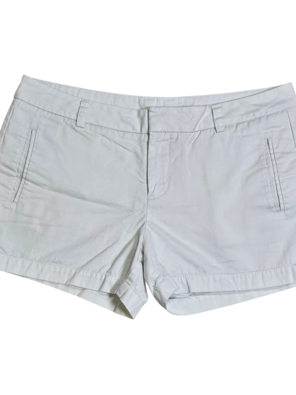 STYLUS White Mid-Rise Bermuda Shorts - Picture 1 of 6